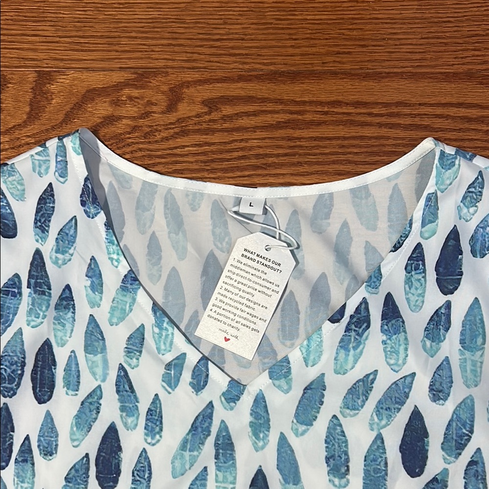 Blue Patterned Dress! - Picture 2 of 3
